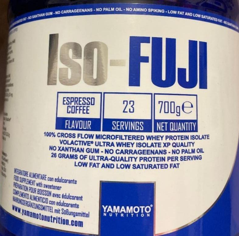 Фото - Протеїн Iso Fuji Espresso Coffee Yamamoto Nutrition