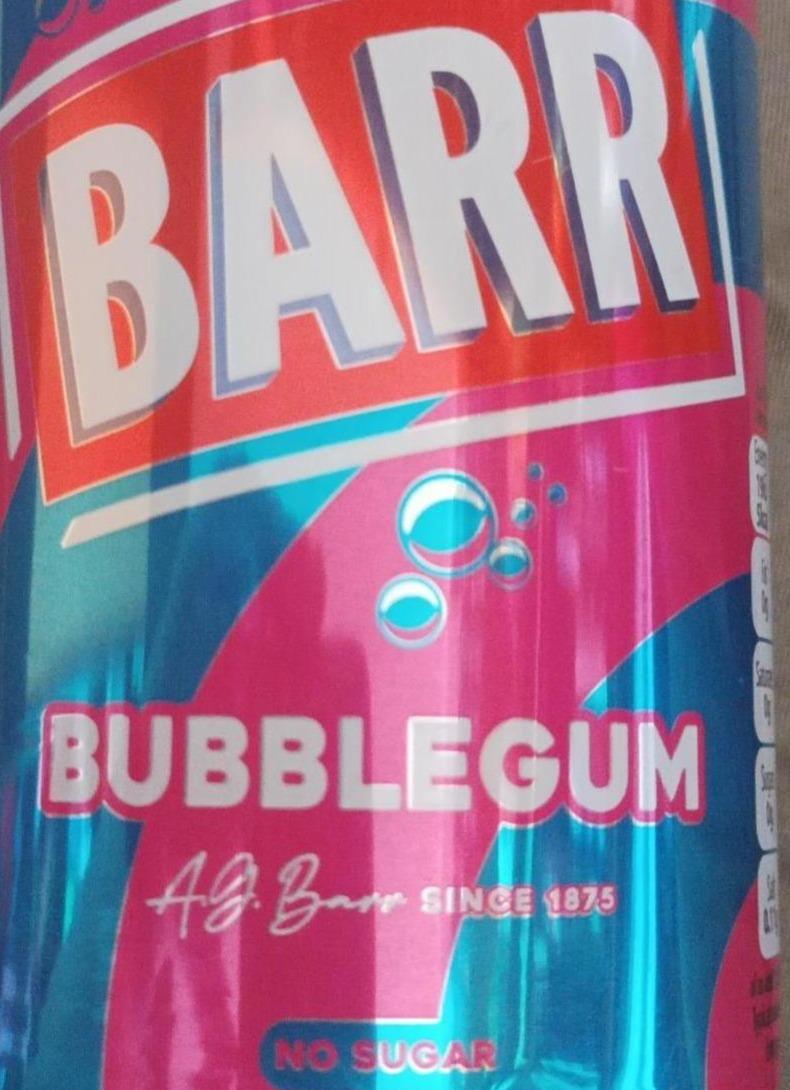 Фото - Bubblegum Soda Sugar Free Barrs