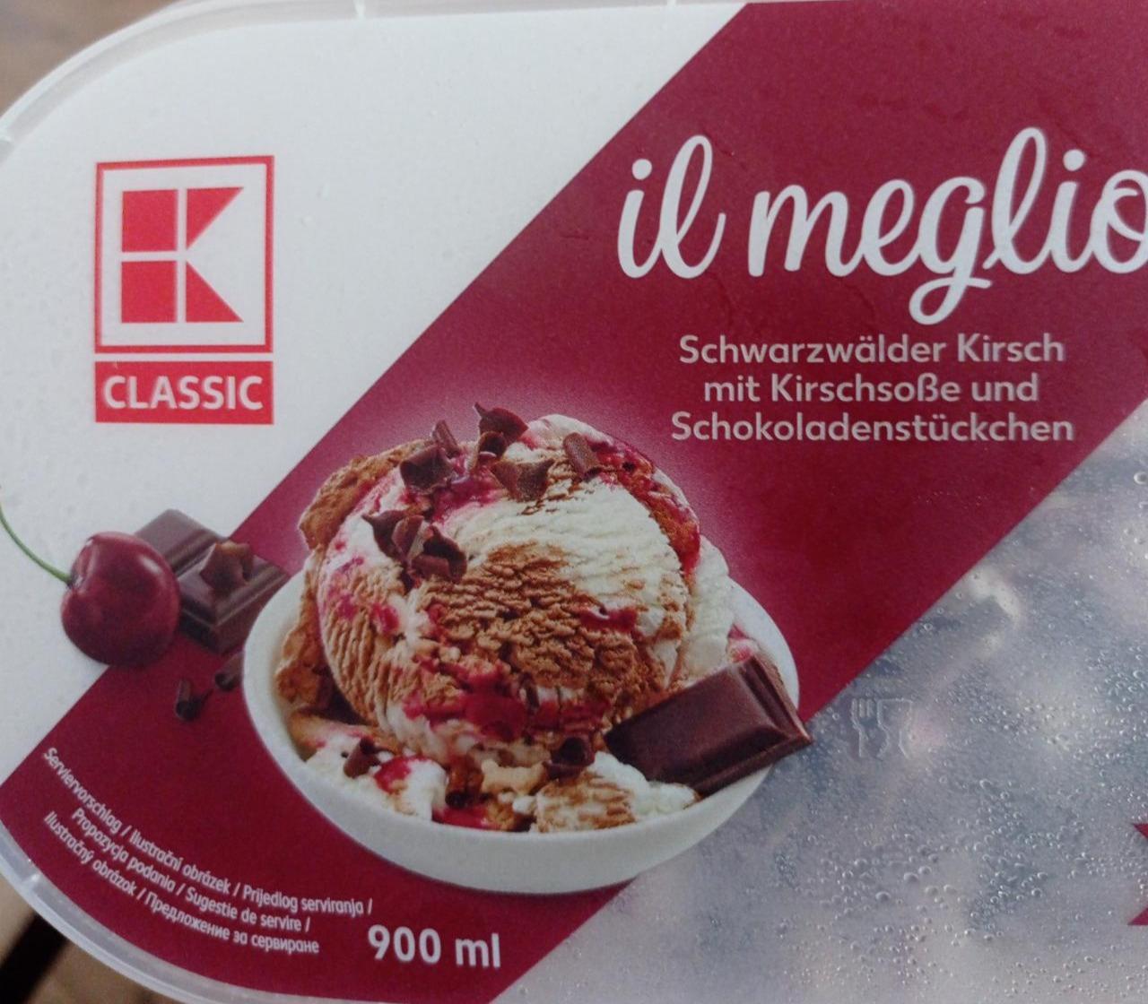 Фото - Il Meglio Schwarzwälder Kirsch mit Kirschsoße und Schokoladenstückchen K-Classic