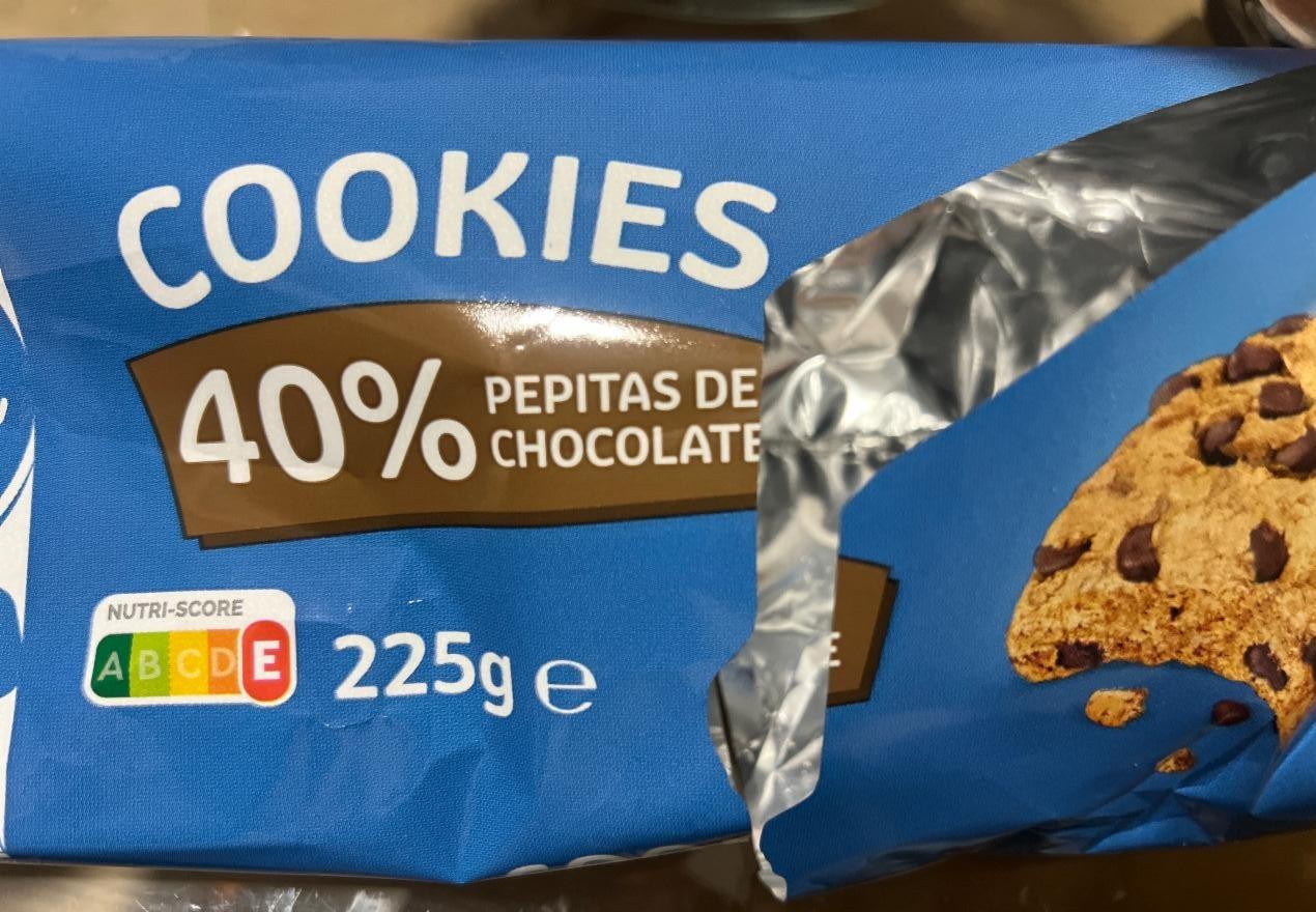Фото - Cookies 40% pepitas de chocolate Carrefour classic