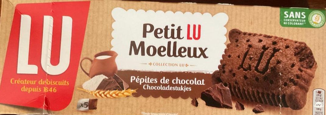 Фото - Школадне бісквітне печиво Petit Moelleux LU
