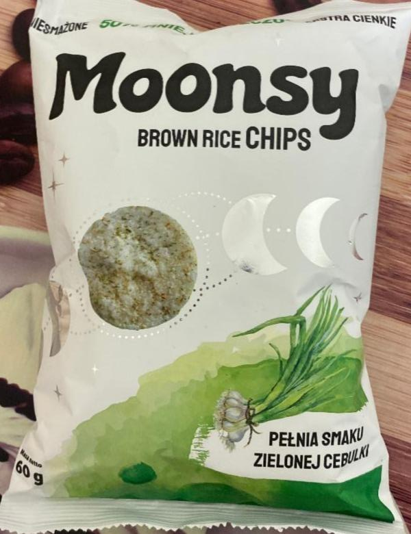 Фото - Рисові чіпси зі смаком зеленої цибулі Moonsy